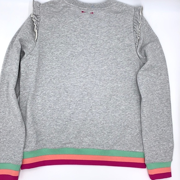The Upside Frill Bondi Crew Gray Sweatshirt Size Medium - Picture 9 of 10